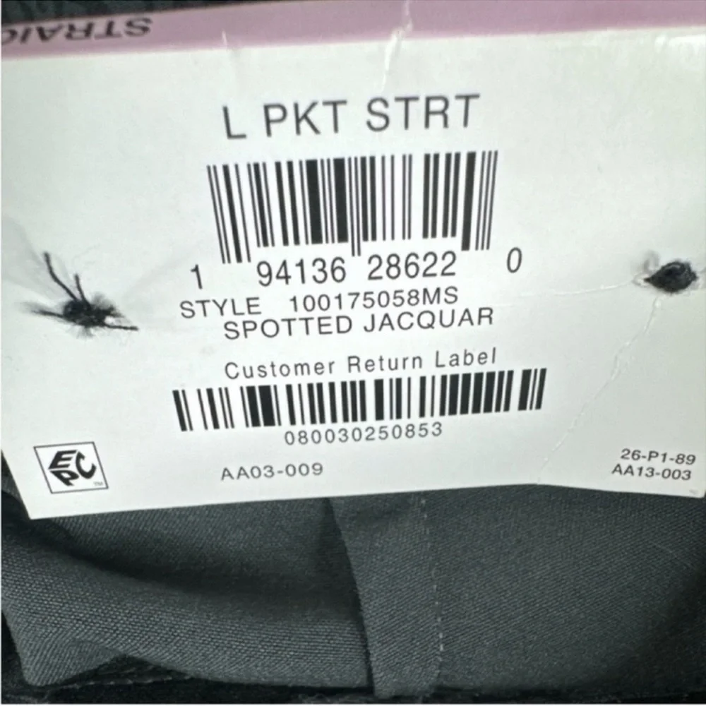 INC INTERNATIONAL CONCEPTS Spotted Jacquar Straight Leg Trousers, Size 6.